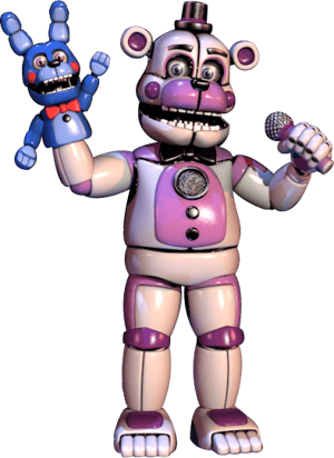 This is the Avatar Image for the Funtime freddy (FNAF Sister Location) AI Voice and Text to Speech Generator